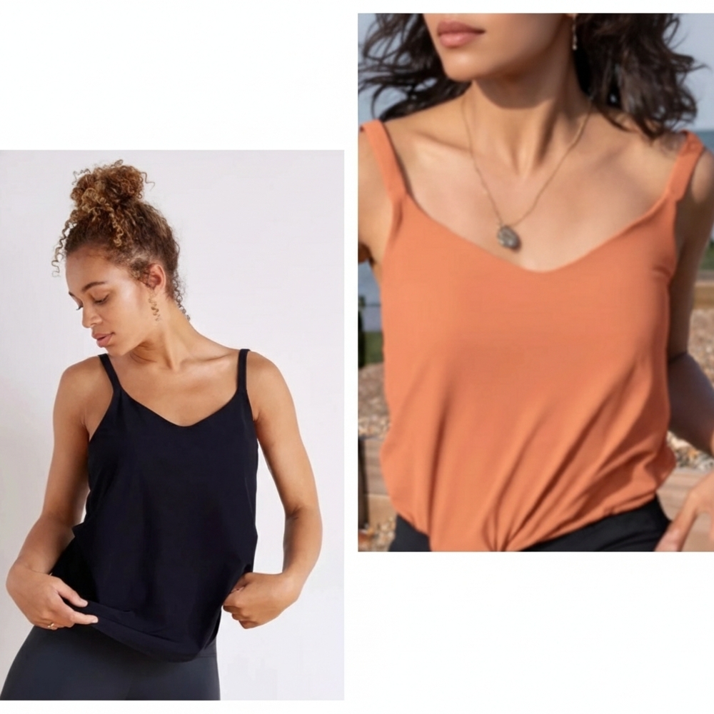 ADAY Snap To It Tank Bundle | Set of 2: Black & Salmon | Medium